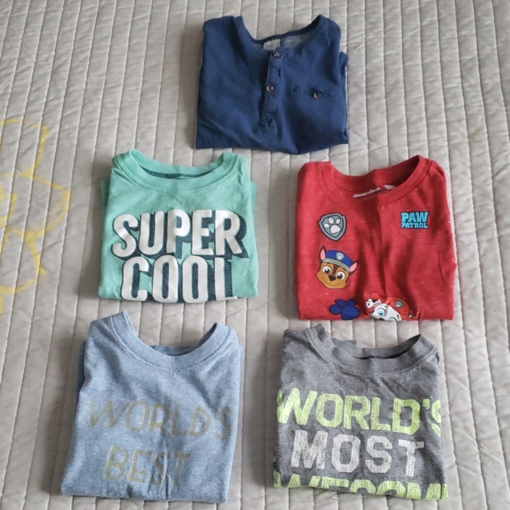 Five Boys 2T T Shirt Bundle